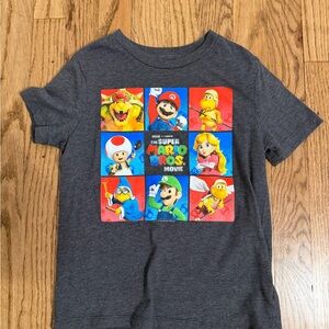 Nintendo Super Mario Bros Movie Gray T-Shirt